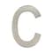 Architectural Mailboxes Brass 4 inch Floating House Letter Satin Nickel C 3582SN-C - alternate 1